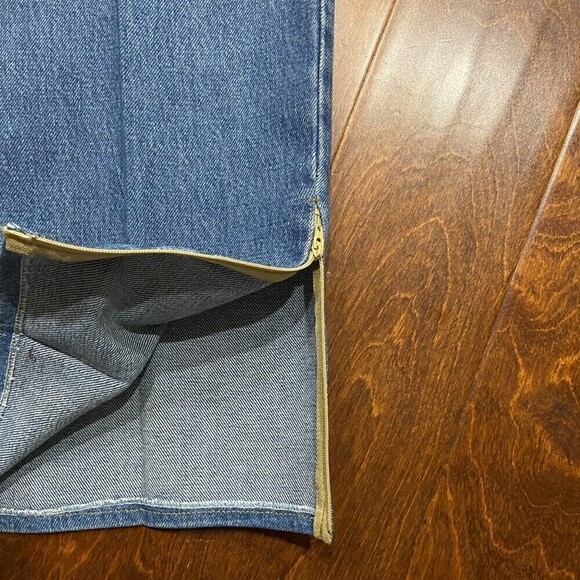 Levi's 550 Relaxed Fit Vintage Custom Flare Leg Denim Jeans Y2K Men's 44 - Picture 5 of 10